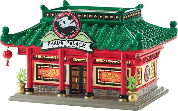 Department 56 Snow Village Panda Palace Lit House