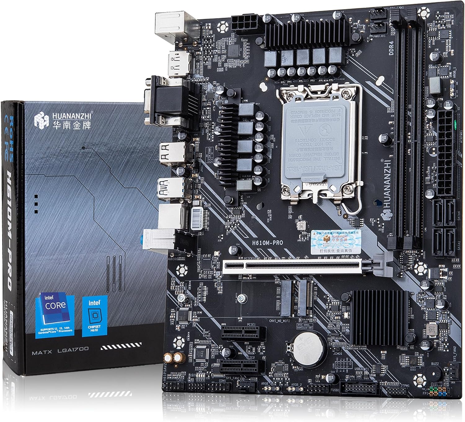 H610M PRO LGA 1700 Motherboard Intel M-ATX H610 DDR4 LGA 1700 Intel H610M M-ATX DDR4 M.2 NVME PCIe 4.0 USB3.0 2.5Gb LAN Gaming Motherboard
