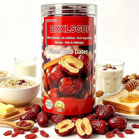Jujube Date, Pitted Dates Seedless Red Dates1lb, Handmade Big Dried Jujube