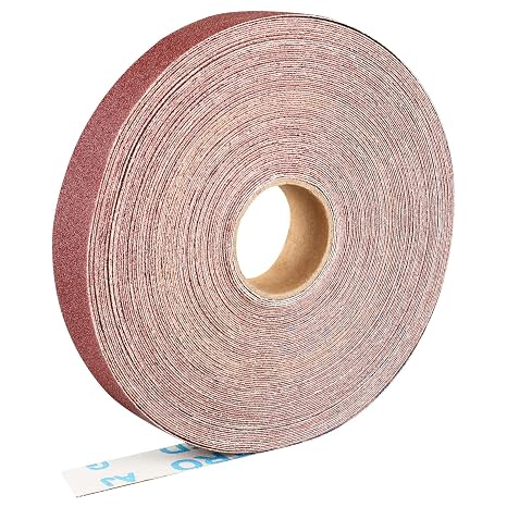 SANDPAPER ROLL 2.5CM X 25M 80 Grit Aluminum Oxide Sandpaper Suitable for Sanding Wood Furniture Stainless Steel and Body Processing
