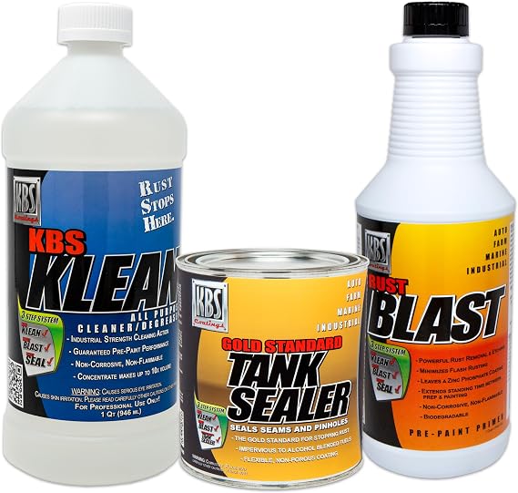 KBS Coatings 52050 Large Cycle Tank Sealer Kit, Seals Up to 12 Gallon Tank