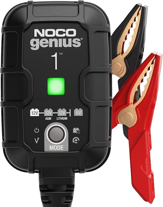 NOCO GENIUS1 1A 6/12V Smart Battery Charger, Trickle Charger & Maintainer