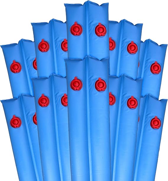 Pool Mate 10 ft. 10-Pack Classic Blue Pool Water Bags for Winter Pool Cover