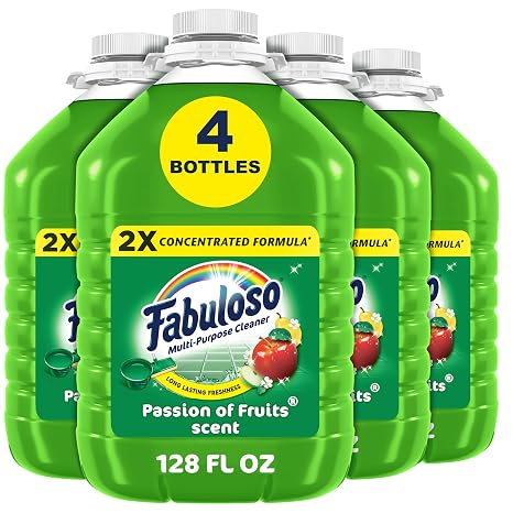 Fabuloso 2X All-Purpose Cleaner, Passion of Fruits Scent, 128 fl oz