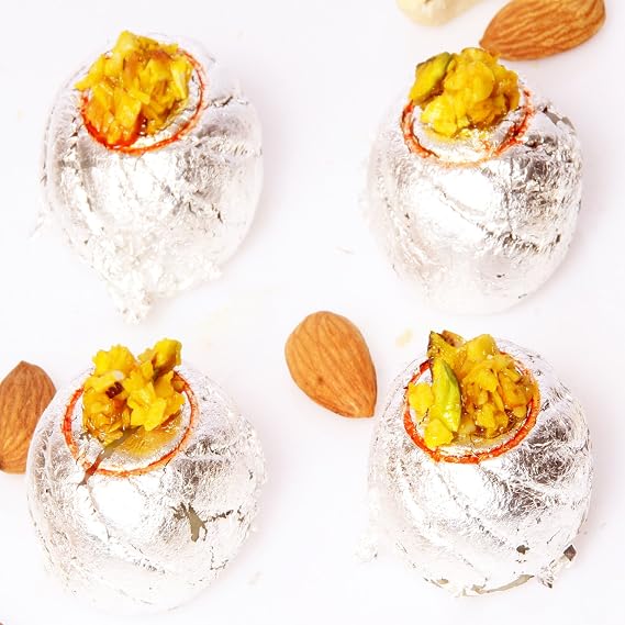 Ghasitaram Gifts Indian Sweets - Sugar Free Kaju Ring Pedas (800 GMS)