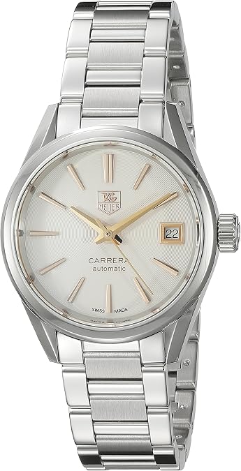 TAG Heuer Women's WAR2412.BA0776 Carrera Analog Display Swiss Automatic Silver Watch