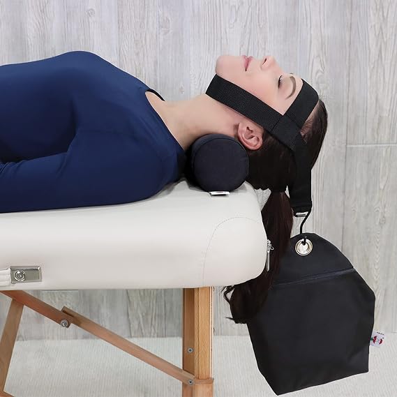 Core Cervical Traction System with Neck Roll, Adjustable Home Therapy