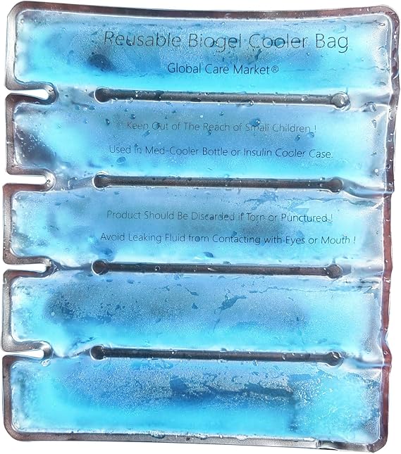 Cold Pack for Insulin Cooler Travel Case, Cold Gel Bag for Medication Cooler Case for Travel (Cold Pack)