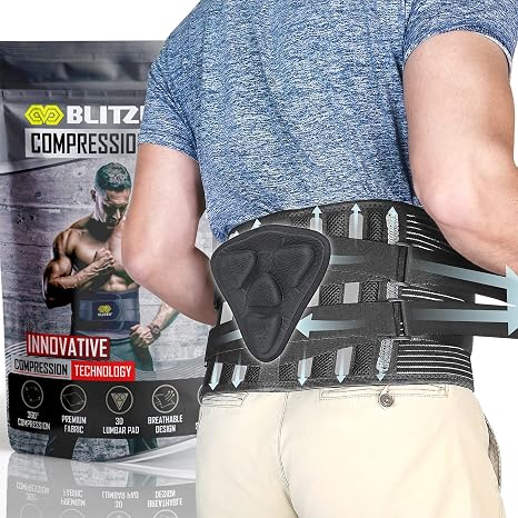Back Brace for Lower Back Pain, Lumbar Support Belt for Men & Women XL
