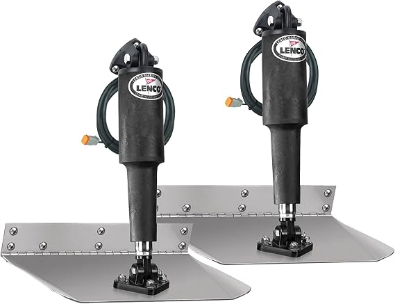 LENCO MARINE 15000-101 Trim Tab Kit, 9" x 9" 12V, Standard Mount