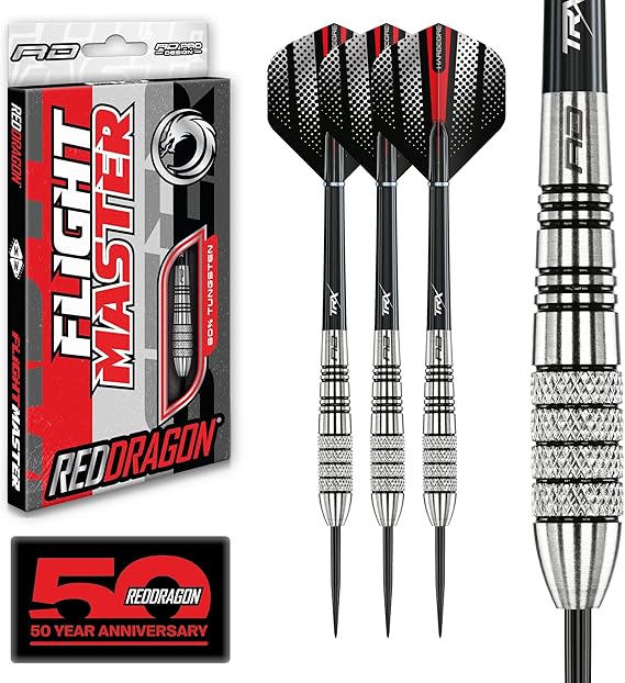 RED DRAGON Darts | Flightmaster Sidewinder | Tungsten Darts Set | 23g - 30g