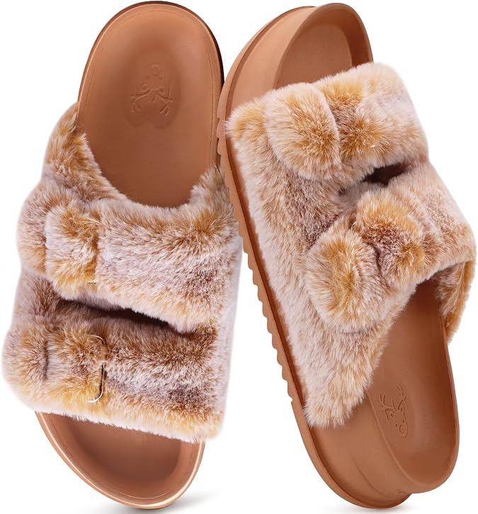 KuaiLu Womens Arch Support Slides Slippers Indoor Outdoor Casual Outfits