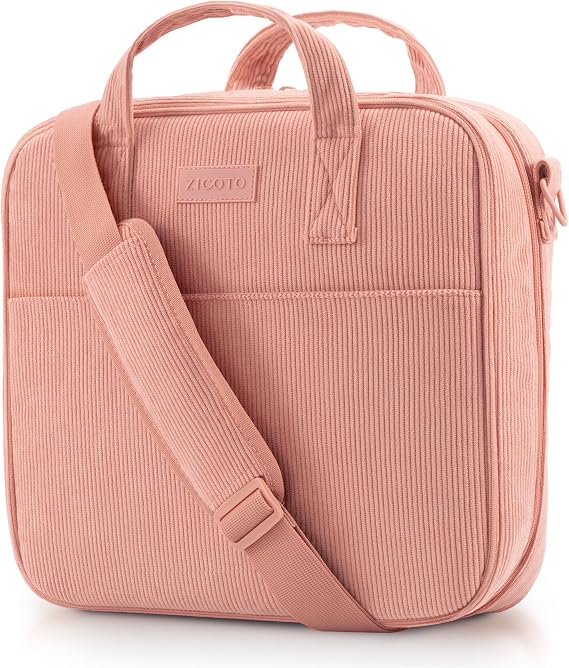 Sturdy 3-Ring Zipper Binder with Shoulder Strap for School - 2-Inch Zip-Up | Beautiful Binder with Extra Pockets Holds 500 Sheets, Books and Laptop - Easy-to-carry Trapper Keeper in Quality Fabric
