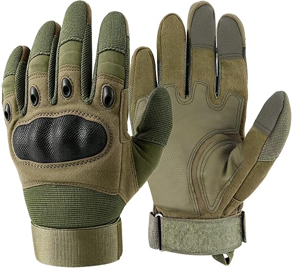 GES Motorbike Gloves, Men Full Finger Motorcycle Gloves Touch Screen ATV Riding Motocross Racing Gloves