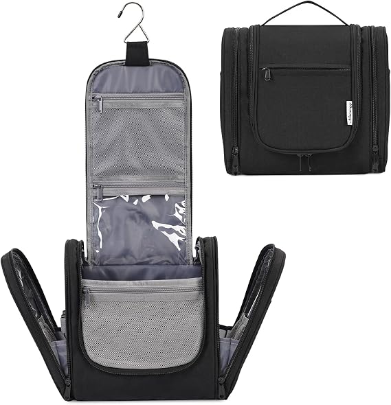 Narwey Hanging Toiletry Bag for Women Travel Makeup Bag Organizer Toiletries Bag for Cosmetics Essentials Accessories