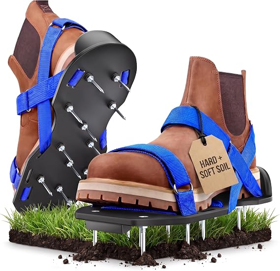 Briliantwerk Lawn Aerator Shoes | Yard Aerator Lawn Tool | Screed Shoes