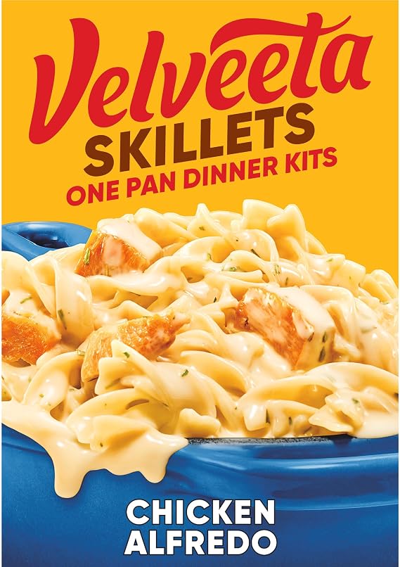 Velveeta Skillets One Pan Dinner Kit, Chicken Alfredo, 12.5 oz Box
