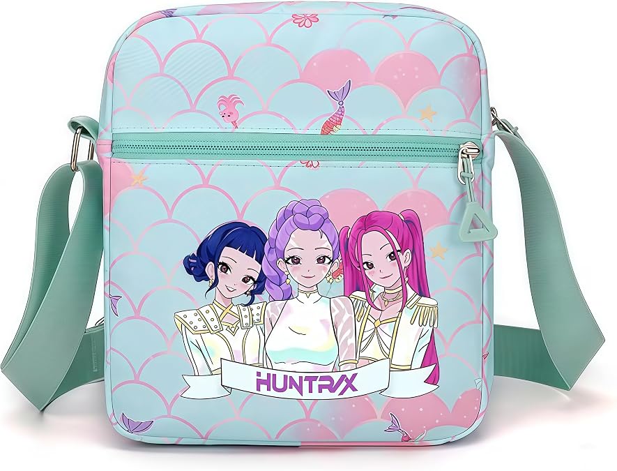 For Demon Hunters mini crossbody bag, For Korean idol,also a shoulder bag, features a cartoon pattern design. (khaki)