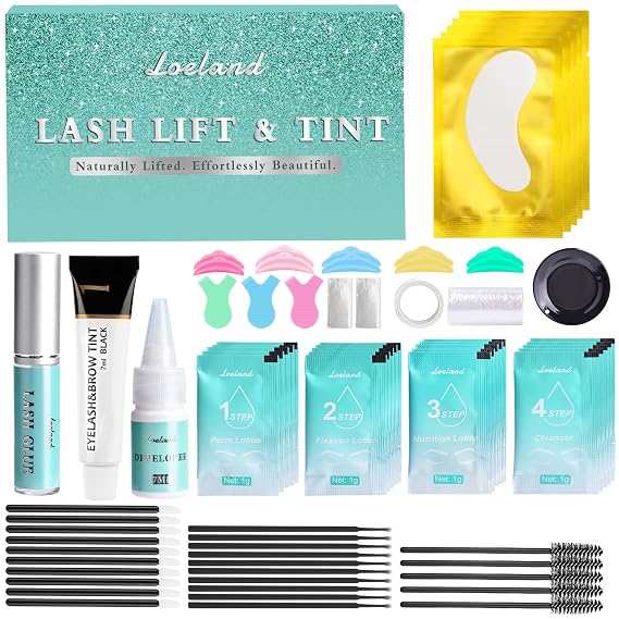 Lash Lift Kit for Professional Curling, Lash Perm Kit for Long-Lasting Lashes, Eyelash Perm Kit for Salon or Home, Eyelash Lift Kit for Natural Look
