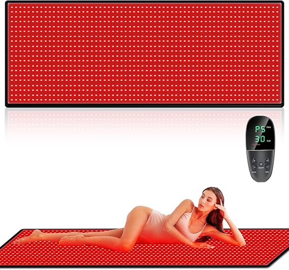 Red Light Therapy Mat for Body Pain Relief,Red Light Therapy Blanket 1280 LEDs Red Near Infrared 660nm 850nm Full Body Pad, 71"x 31" Large Red Light Therapy Pad
