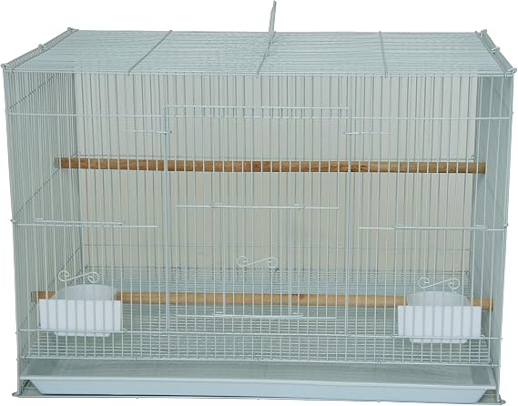 YML Small Breeding Cage, 24 x 16 x 16 inches, White