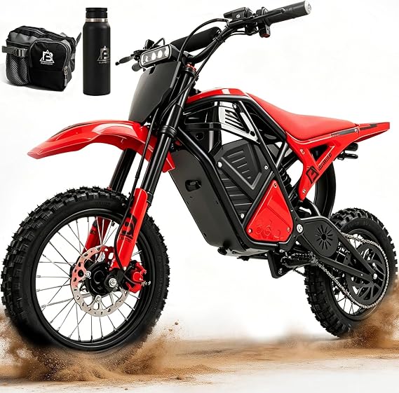Electric Dirt Bike for Teens & Adults,Motor 3500W Peak,Electric Motorcycle 48V23Ah Battery,Hydraulic Nitrogen Dual Shock Absorbers,3 Speed Modes,Mountain Off-Road E Dirt Bike