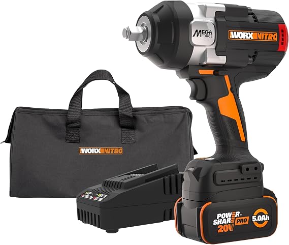 WORX Cordless Impact Wrench 20V 1/2" Brushless, WX276L