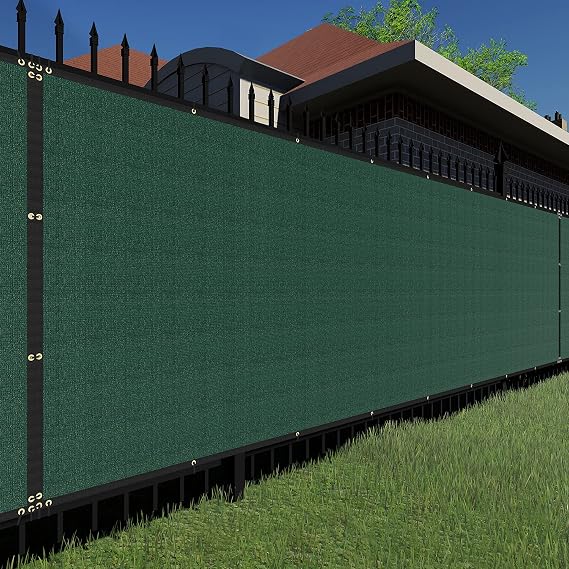 TANG Sunshades Depot Privacy Fence Screen 15'X99' Green 180GSM Heavy Duty Commercial Windscreen Residential Fence Netting 88% Privacy Blockage with Excellent Airflow