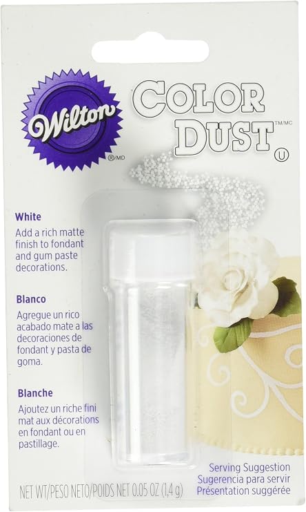 Wilton 703-100 Color Dust Food Decorative, White