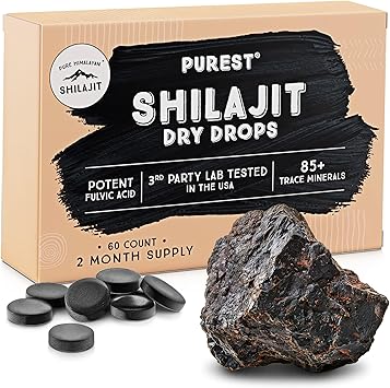 Pure Himalayan Shilajit | 100% Pure Natural Shilajit Grade A Max Potency 85 Trace Minerals &amp;amp;amp; Fulvic Acid | 3rd Party US Lab Tested | Resin | 115g