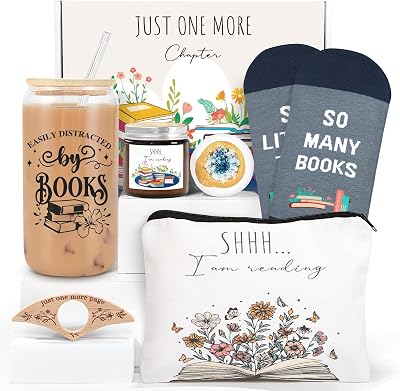Frerdui 6 PCS Book Lovers Gifts for Women, Readers, Librarians, Bookworms - Birthday Mothers Day Gifts for Reading Enthusiasts, Best Friend - Bookish Themed Items
