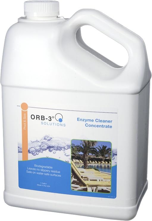 Orb-3 A011-000-1G Enzyme Cleaner Concentrate Jug for Pools, 1-Gallon