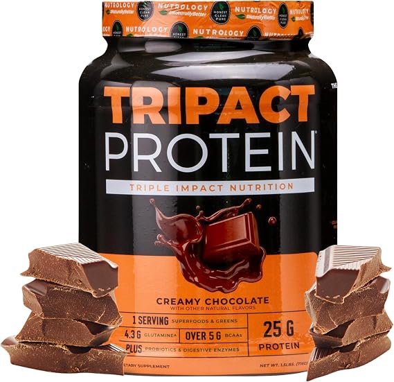 Nutrology TRIPACT Protein Powder Creamy Chocolate Flavor - 20 Servings