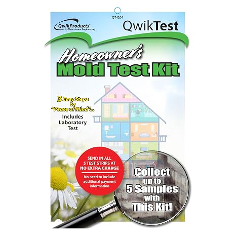 QwikTest DIY Mold Test Kit for Homeowners, Improves Home Air Quality