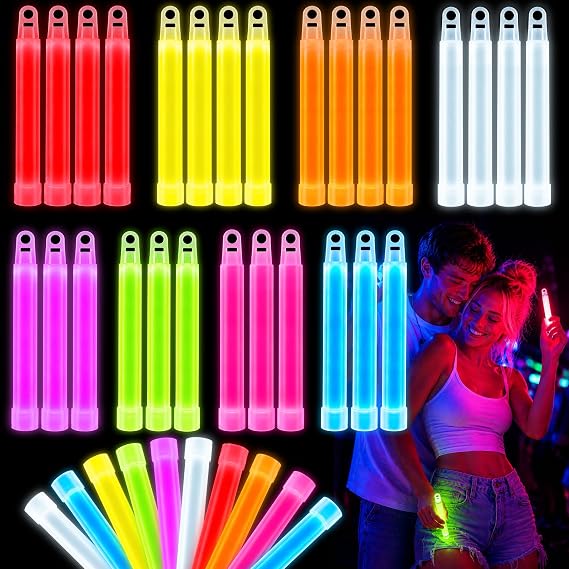 200Pcs Glow Sticks - 4 inch Glow In the Dark Sticks Halloween Party Favors, Waterproof Glow Sticks Lights Bulk Party Pack for Kids with 10 Hours Duration, Party Favors Light Stick for Halloween Party