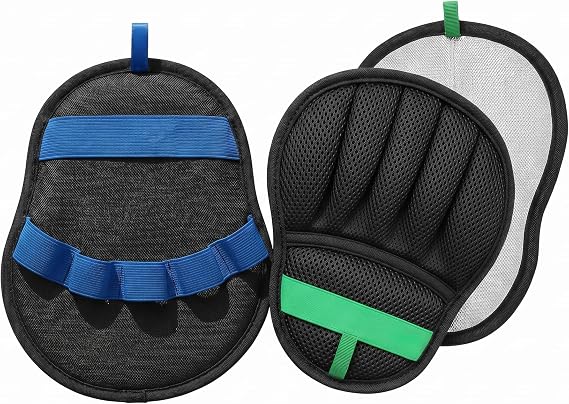 Schine Upgraded Pet Hair Removal Glove Set, Black Five Finger Cat Grooming Glove & Banana Yellow Self-Cleaning Comb, Reusable Magic Brush Pet Hair Remover (Blue)