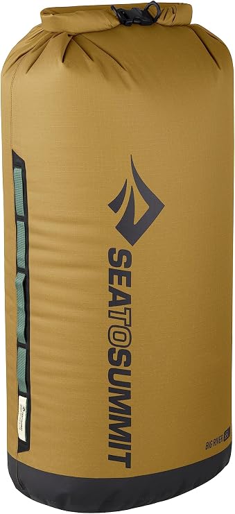 Sea to Summit Big River Dry Bag, Heavy-Duty Storage, 65 Liter, Gold Brown