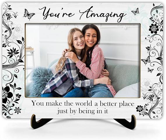 Inspirational Gifts Picture Frame, Motivational Photo Frames With Stand, Birthday Christmas Encouragement Gifts For Family Friend, 6x8 Picture Frame Tabletop Decor - Fits 4x6 Inches Photo(39)