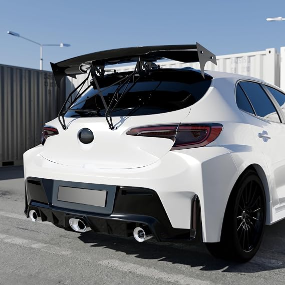 Spoiler Wing Compatible with Toyota Corolla Hatchback 2018-2025 Rear Window Roof GT Racing Hatch Mount Spoiler