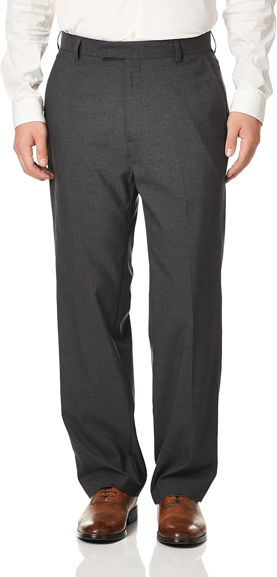 Haggar Men's 1926 Houndstooth Straight Fit Plain Front Suit Separate Pant