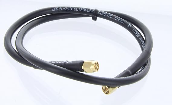 MPD Digital Genuine LMR240 Ultraflex Cable with SMA Male Connectors (3 Feet)