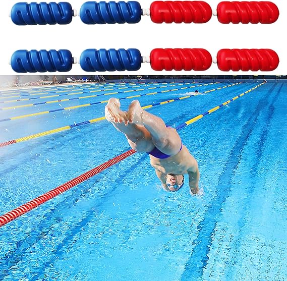 Swimming Pool Safety Divider Rope and Float line,Pool Safety Rope,Pool Rope Floats to Divide Pool,Pool Lane Divider Floats,Swimming Pool Lane Rope Safety Divider Rope(Diameter 6cm,15m/49.21ft)