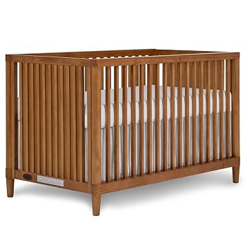 Evolur Flynn 3-in-1 Convertible Island Crib in Sedona, JPMA Certified, Converts from A Baby Crib to Toddler Bed and Daybed
