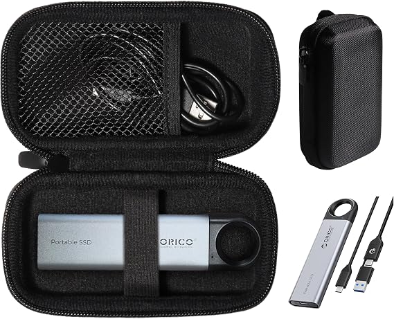 Getgear Portable Case Compatible with ORICO External SSD 1TB, 2TB, 256GB, 512GB