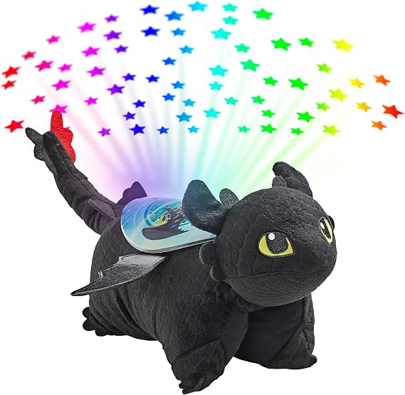 Pillow Pets How to Train Your Dragon Toothless, 11" Sleeptime Lite