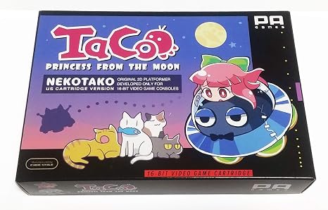 Taco : PRINCESS FROM THE MOON ( NEKOTAKO US SNES Cartridge Version )