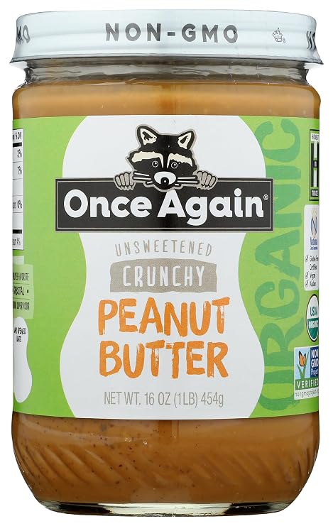 Once Again, Peanut Butter Crunchy Organic, 16 Ounce
