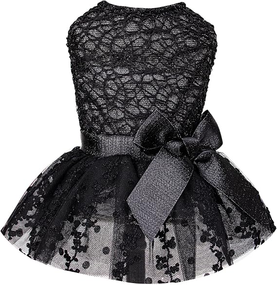 CuteBone Dog Birthday Dress Girl Puppy Skirt Tutu Cat Wedding Outfit Pet Party Clothes for Small Dogs Costume DD15XS
