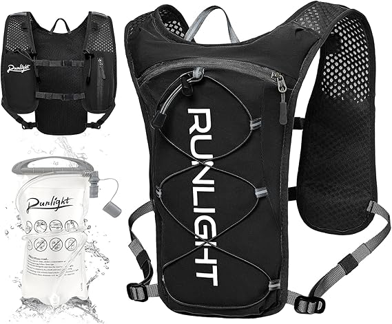 Runlight Running Vest for Women Men Lightweight Hydration Backpack Pack with 1.5L Water Bladder Bag Hydro Daypack for Hiking,Trail,Skiing,Camping,Cycling,Race,Marathon