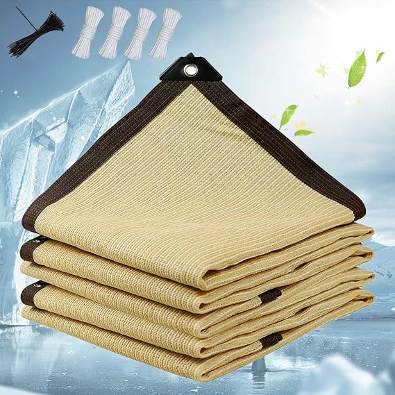 KAnduo Shade Netting 6X6 10X10 20x30ft Shading Net, Sun Shade Sail Garden Net with Grommets and LanyardPergola with 90% Shading Effect UV Protection Net for Garden Flower Plant(16.4x32.8ft)